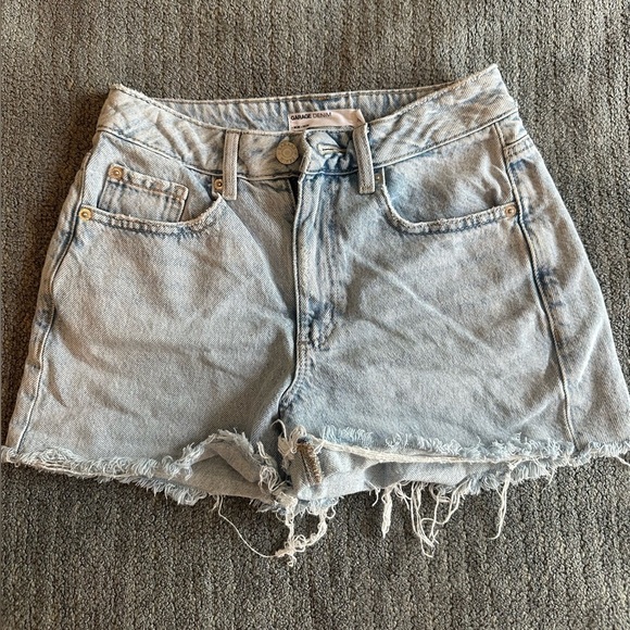 Garage Classic Cut-Off Mom Jean Shorts - Picture 1 of 7